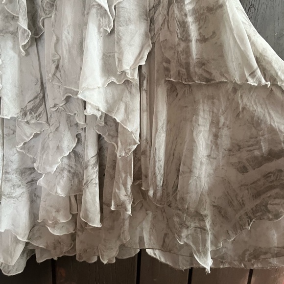 Free People Flowy Layered Maxi Skirt    Sz 2 - Picture 6 of 11